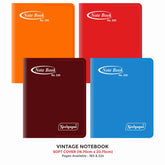 Vintage Notebook, (No. 220 & 230), (16.75cm x 20.75cm) Soft Cover Plastic
